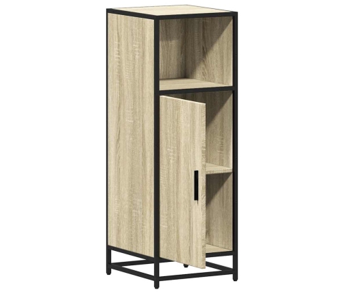 Armario de baño madera contrachapada roble Sonoma 35x37,5x100cm