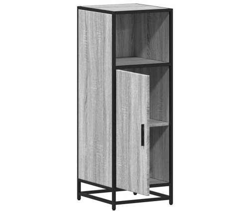 Armario de baño madera contrachapada gris sonoma 35x37,5x100 cm