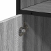 Armario de baño madera contrachapada gris sonoma 35x37,5x100 cm