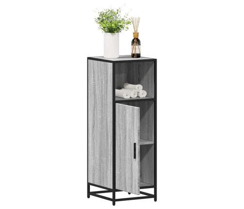 Armario de baño madera contrachapada gris sonoma 35x37,5x100 cm