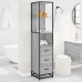 Armario de baño madera contrachapada gris sonoma 35x37,5x166 cm