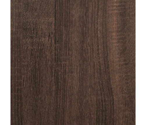 Armario de baño madera contrachapada roble marrón 35x37,5x166cm