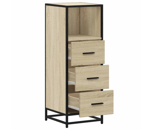 Armario de baño madera contrachapada roble Sonoma 35x37,5x100cm