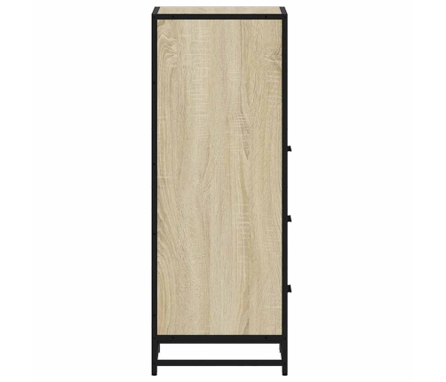 Armario de baño madera contrachapada roble Sonoma 35x37,5x100cm