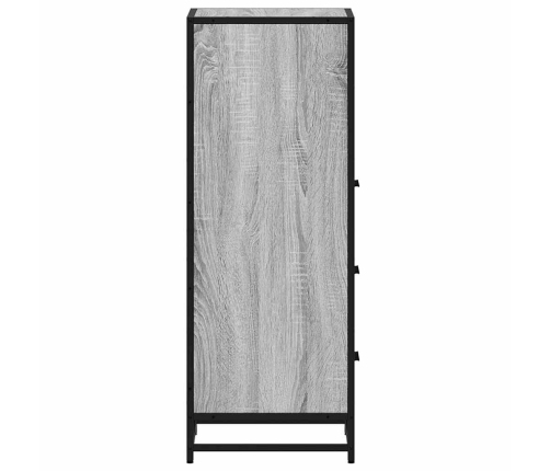 Armario de baño madera contrachapada gris sonoma 35x37,5x100 cm