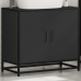 Mueble baño para lavabo madera ingeniería negro 65 x 33 x 60 cm