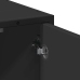 Mueble baño para lavabo madera ingeniería negro 65 x 33 x 60 cm