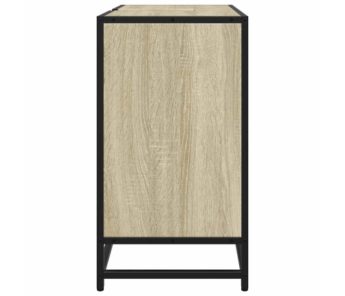 Armario de lavabo de baño madera roble Sonoma 65x33x60 cm