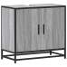 Mueble lavabo baño madera contrachapada sonoma gris 65x33x60 cm