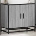 Mueble lavabo baño madera contrachapada sonoma gris 65x33x60 cm