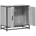 Mueble lavabo baño madera contrachapada sonoma gris 65x33x60 cm