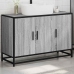 Armario lavabo baño madera ingeniería gris Sonoma 90x33x60 cm