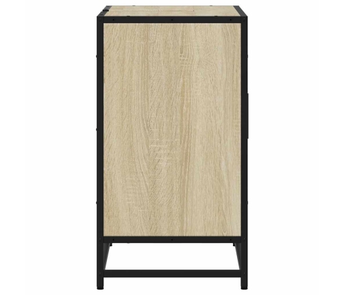 Armario de lavabo de baño madera roble Sonoma 65x33x60 cm