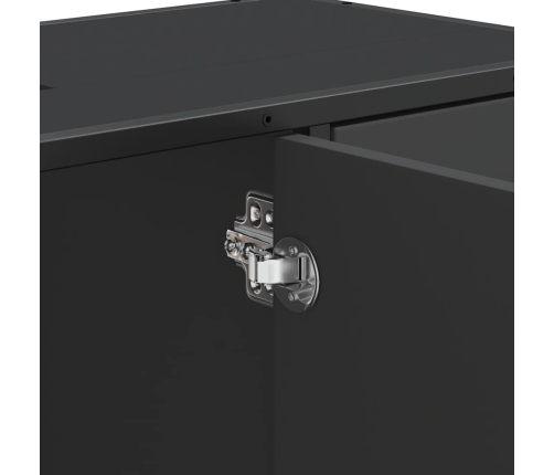 Armario de lavabo de baño madera ingeniería negro 80x33x60 cm