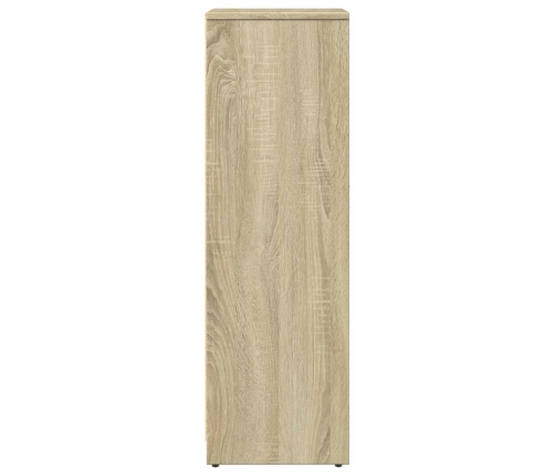 Armario de baño madera contrachapada color roble 30x30x95 cm