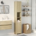 Armario de baño madera contrachapada color roble 30x30x183,5 cm