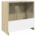 Armario lavabo baño madera ingeniería roble Sonoma 60x33x60 cm