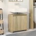 Armario lavabo baño madera ingeniería roble Sonoma 60x33x60 cm