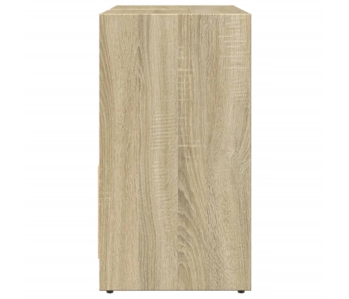 Armario lavabo baño madera ingeniería roble Sonoma 60x33x60 cm