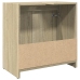 Armario lavabo baño madera ingeniería roble Sonoma 60x33x60 cm