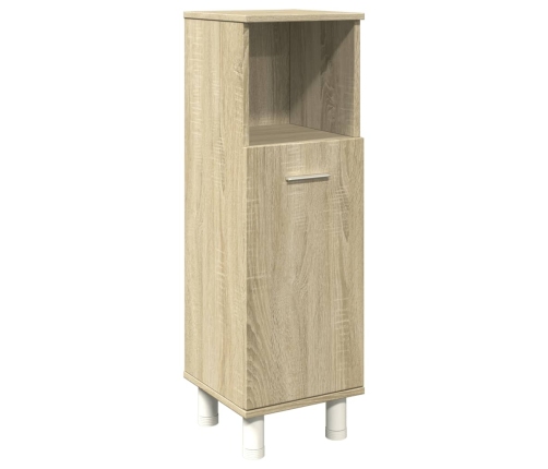 Armario de baño madera ingeniería roble Sonoma 30,5x30x95 cm