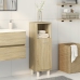 Armario de baño madera ingeniería roble Sonoma 30,5x30x95 cm