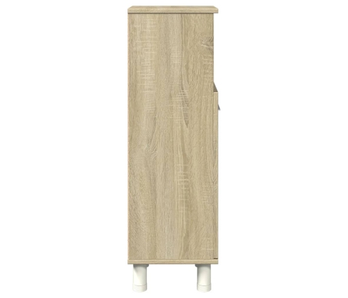 Armario de baño madera ingeniería roble Sonoma 30,5x30x95 cm