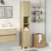 Armario de baño madera ingeniería roble Sonoma 30,5x30x179 cm