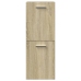 Armario de baño madera contrachapada roble Sonoma 30x30x80 cm