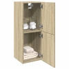 Armario de baño madera contrachapada roble Sonoma 30x30x80 cm