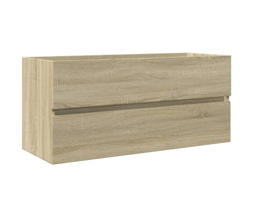 Mueble de lavabo de baño madera roble Sonoma 100x38,5x45 cm