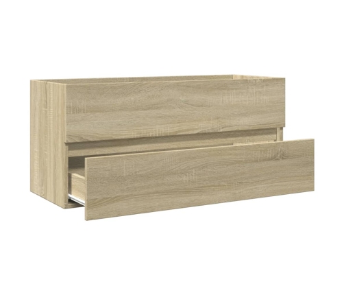 Mueble de lavabo de baño madera roble Sonoma 100x38,5x45 cm