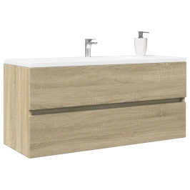 Mueble de lavabo de baño madera roble Sonoma 100x38,5x45 cm