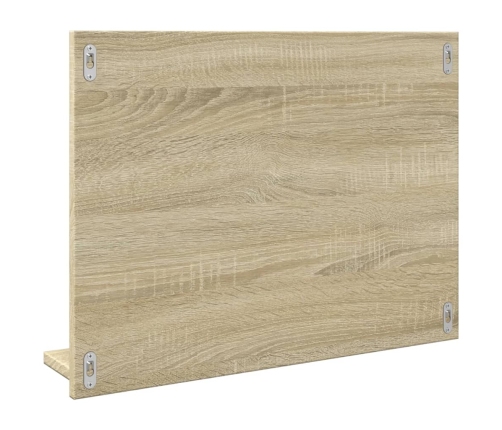 Espejo de baño madera contrachapada roble Sonoma 60x10,5x45 cm