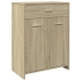 Armario de baño madera contrachapada roble Sonoma 60x33x80 cm