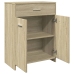 Armario de baño madera contrachapada roble Sonoma 60x33x80 cm