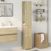 Armario de baño madera contrachapada roble Sonoma 25x26,5x170cm