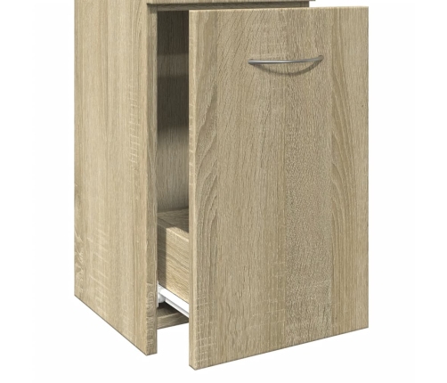 Armario de baño madera contrachapada roble Sonoma 25x26,5x170cm