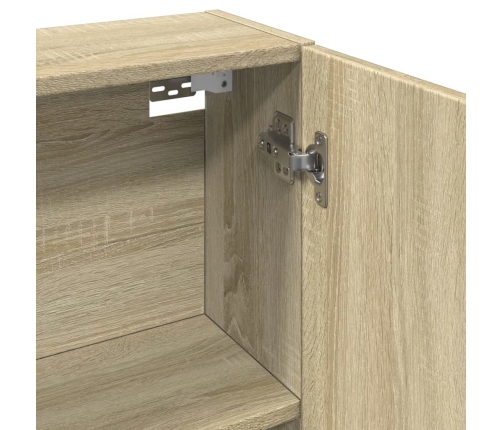 Mueble espejo de baño madera roble Sonoma 64,5x20x66,5 cm