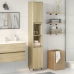 Armario de baño madera contrachapada roble Sonoma 30x30x190 cm