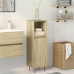 Armario de baño madera contrachapada roble Sonoma 30x30x100 cm