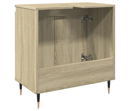 Armario de baño madera de ingeniería roble Sonoma 58x33x60 cm