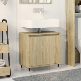 Armario de baño madera de ingeniería roble Sonoma 58x33x60 cm