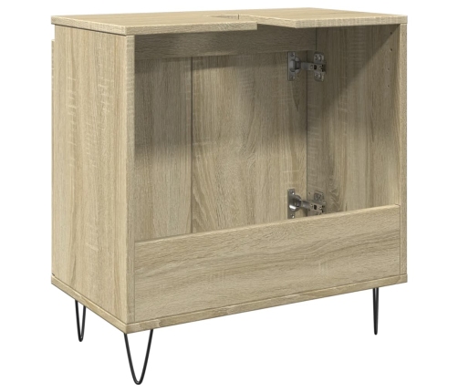 Armario de baño madera de ingeniería roble Sonoma 58x33x60 cm