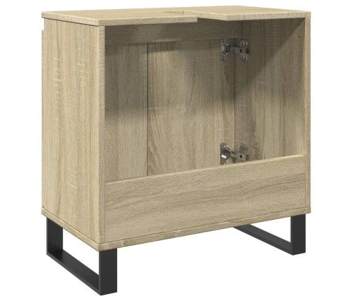 Armario de baño madera de ingeniería roble Sonoma 58x33x60 cm