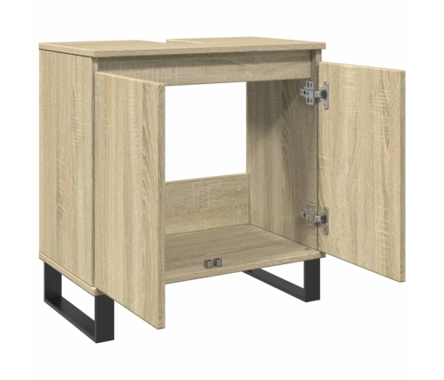 Armario de baño madera de ingeniería roble Sonoma 58x33x60 cm