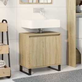 Armario de baño madera de ingeniería roble Sonoma 58x33x60 cm