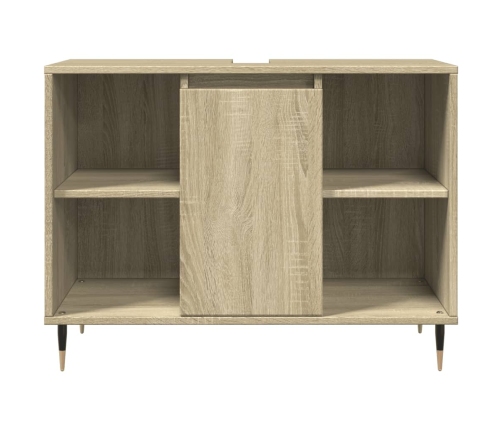 Mueble de baño madera de ingeniería roble Sonoma 80x33x60 cm