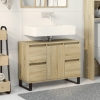 Mueble de baño madera de ingeniería roble Sonoma 80x33x60 cm