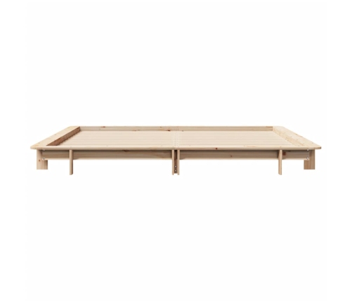 vidaXL Estructura de cama sin colchón madera maciza de pino 160x200 cm